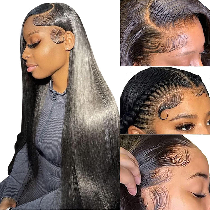 13x4 Straight Lace Front Wig Human Hair