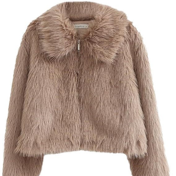Autumn And Winter Fur Women's Fake Fur Coat