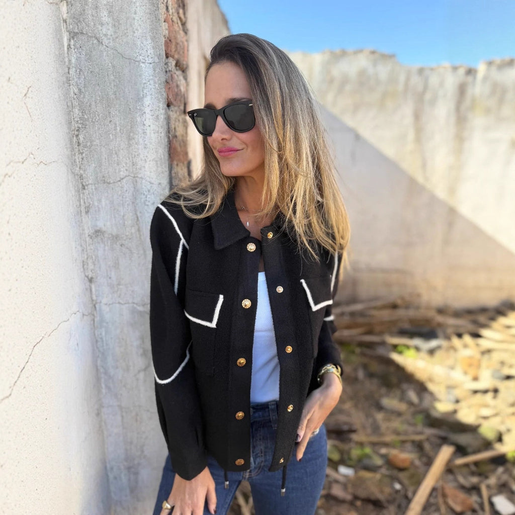 Temperament Commute Woolen Coat Women's Fall And Winter Lapels Fastener Decoration Short Jacket