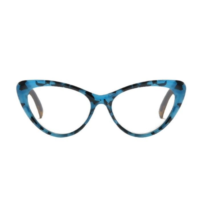 New Fashion Cat Eye Printed Anti-blue Light Reading Glasses For Men And Women