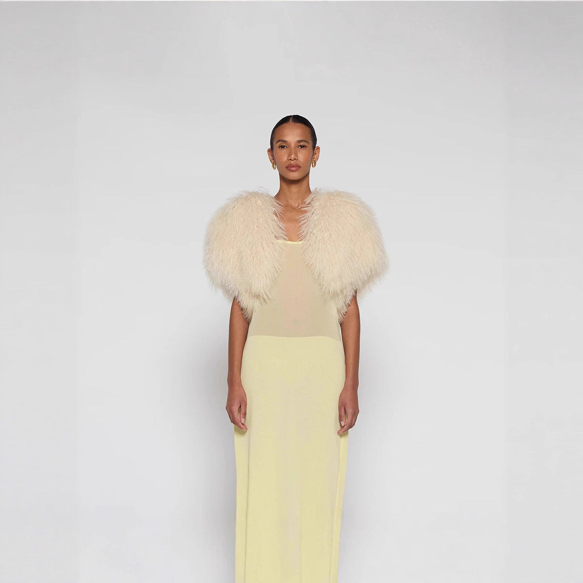 Autumn And Winter Fur Coat Female Cape And Shawl Imitation Fur Artificial Wool Props