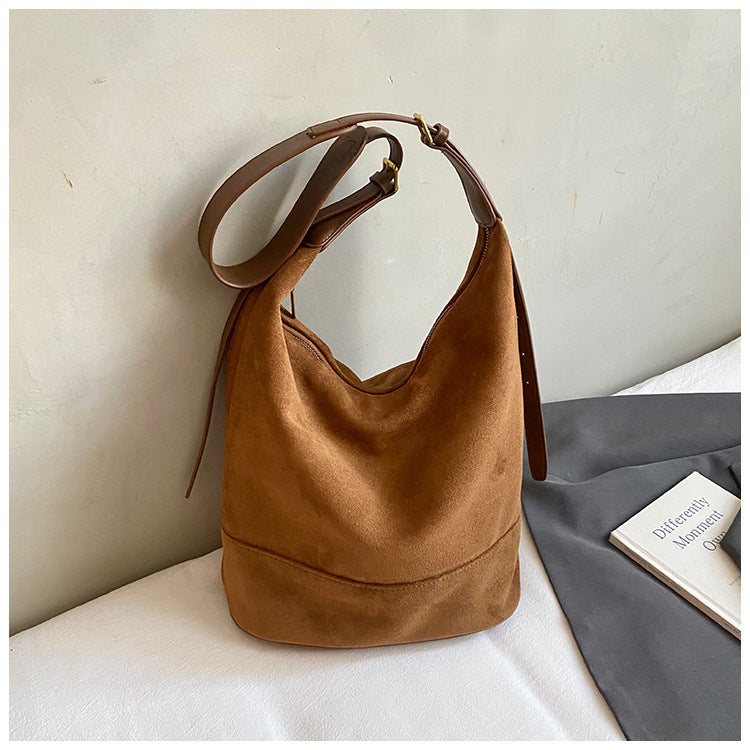 Women's Leather Vintage Suede Bucket Bags